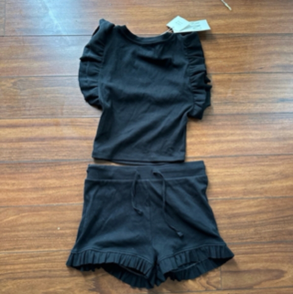Zara Black Ruffled Set - Picture 2 of 5